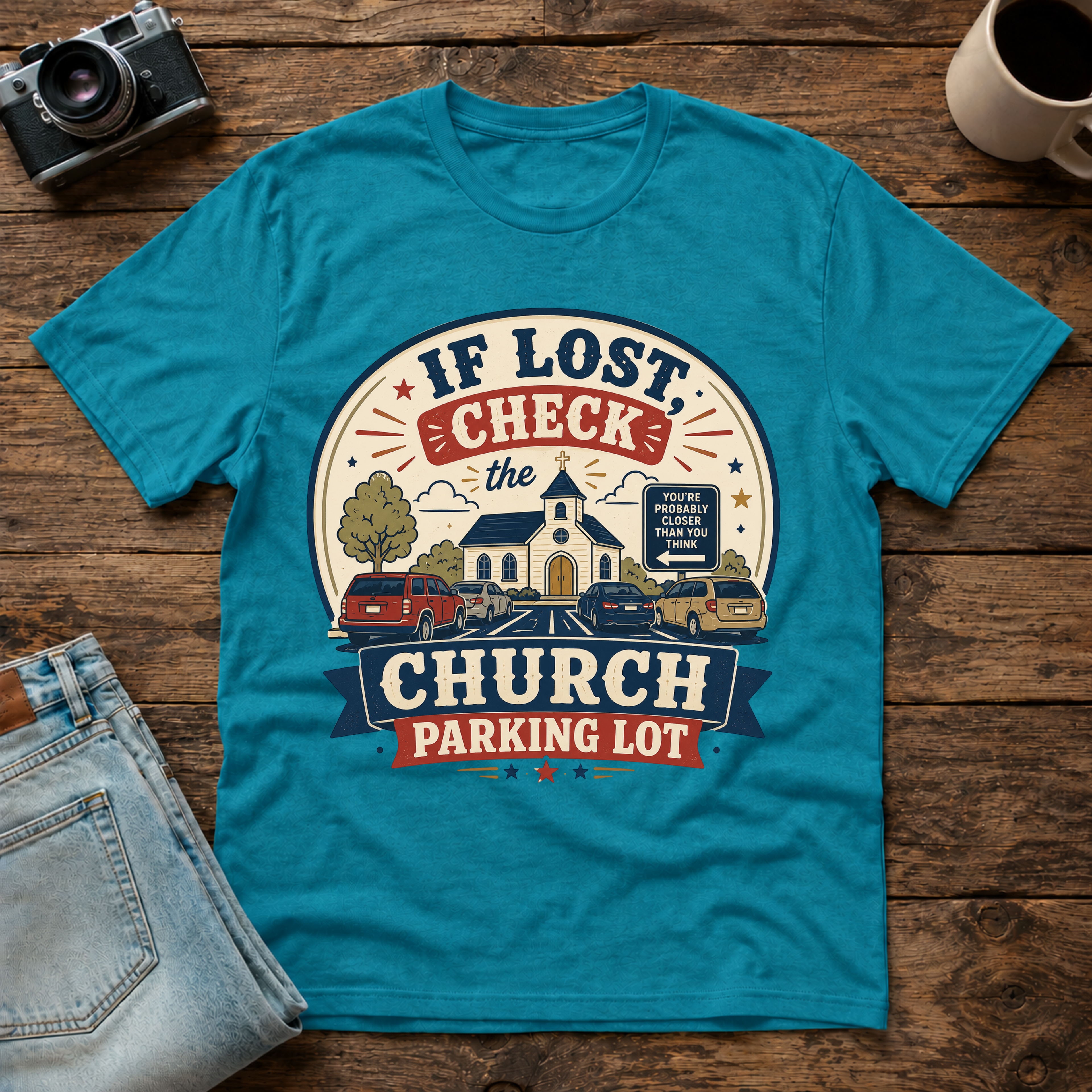 church parking lot
