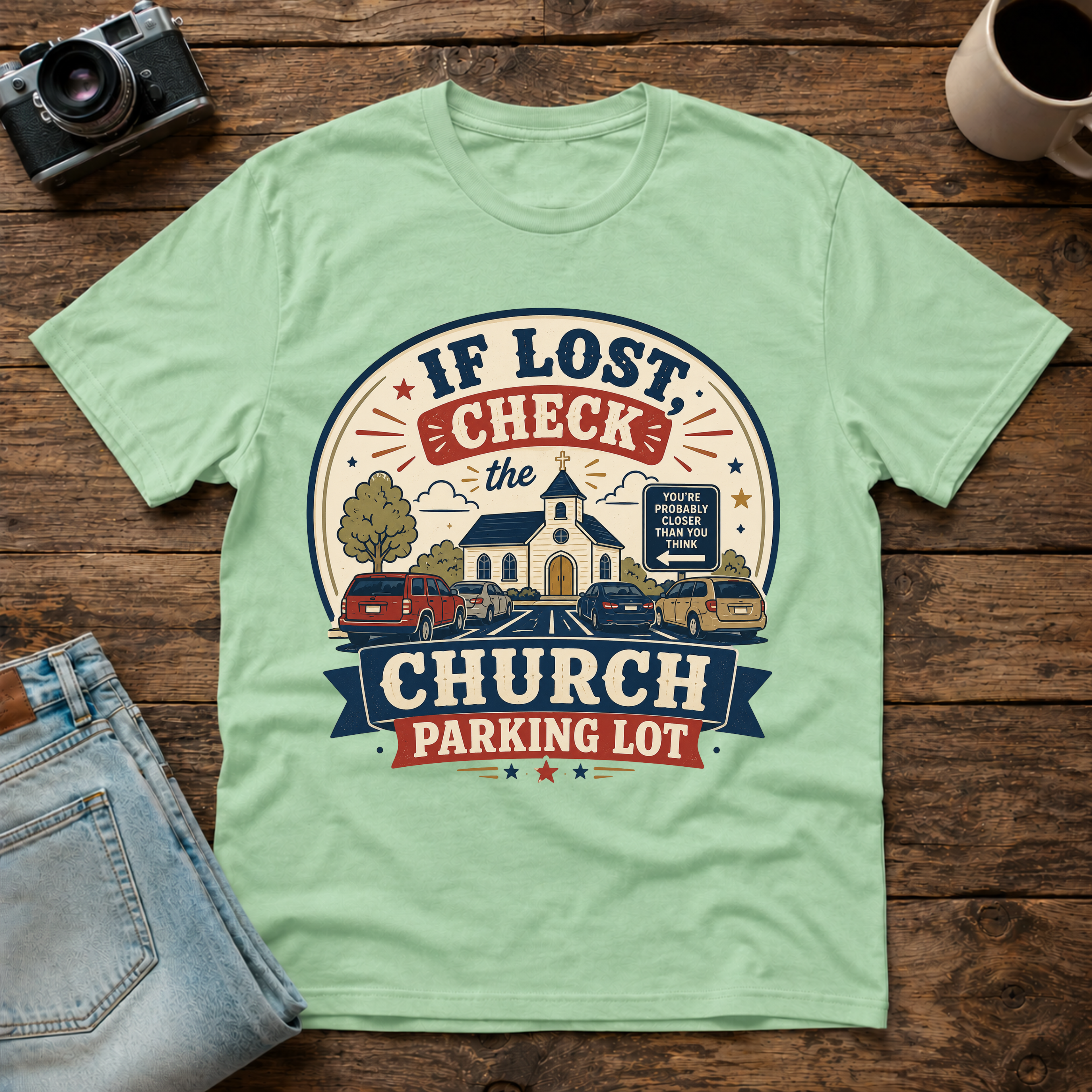 church parking lot