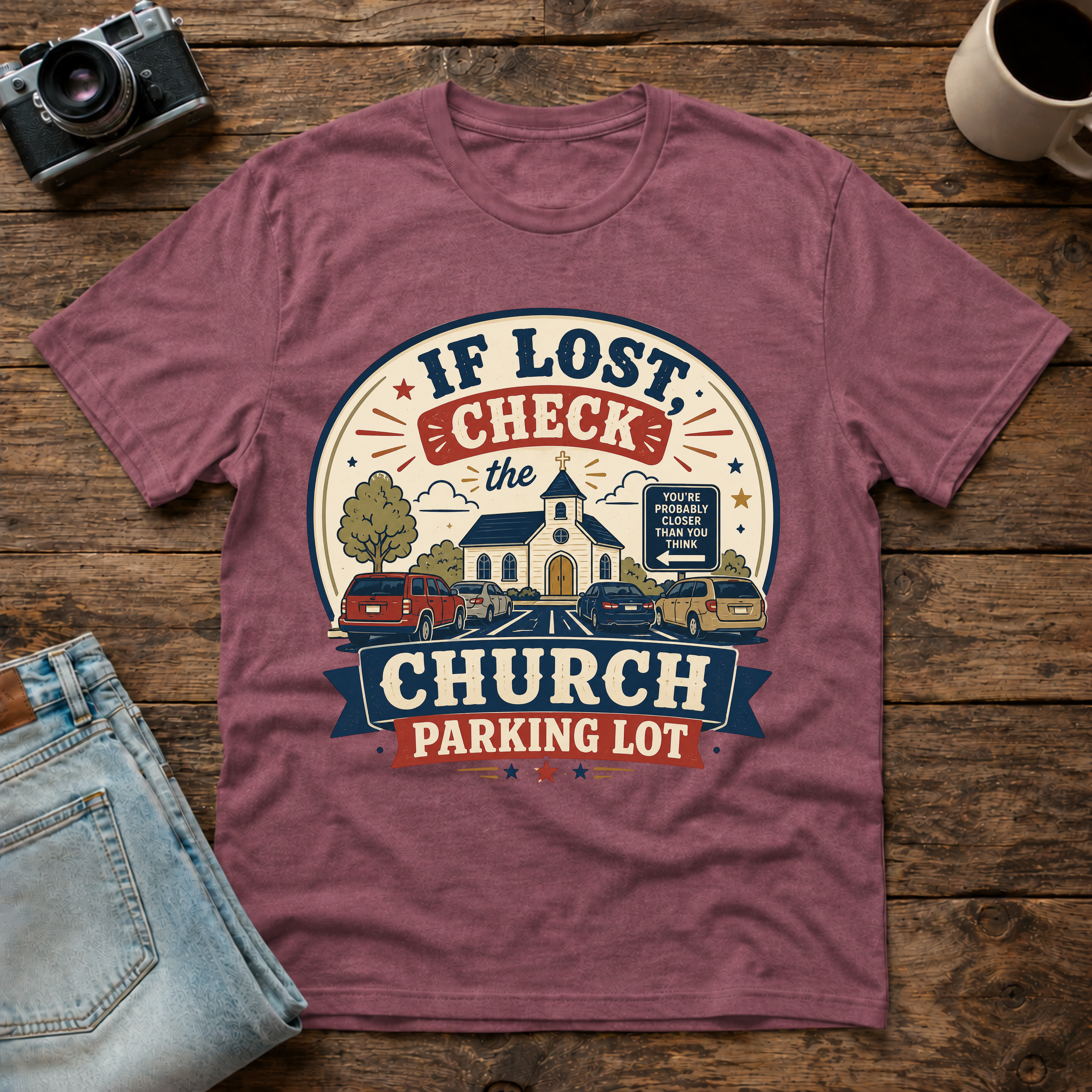 church parking lot