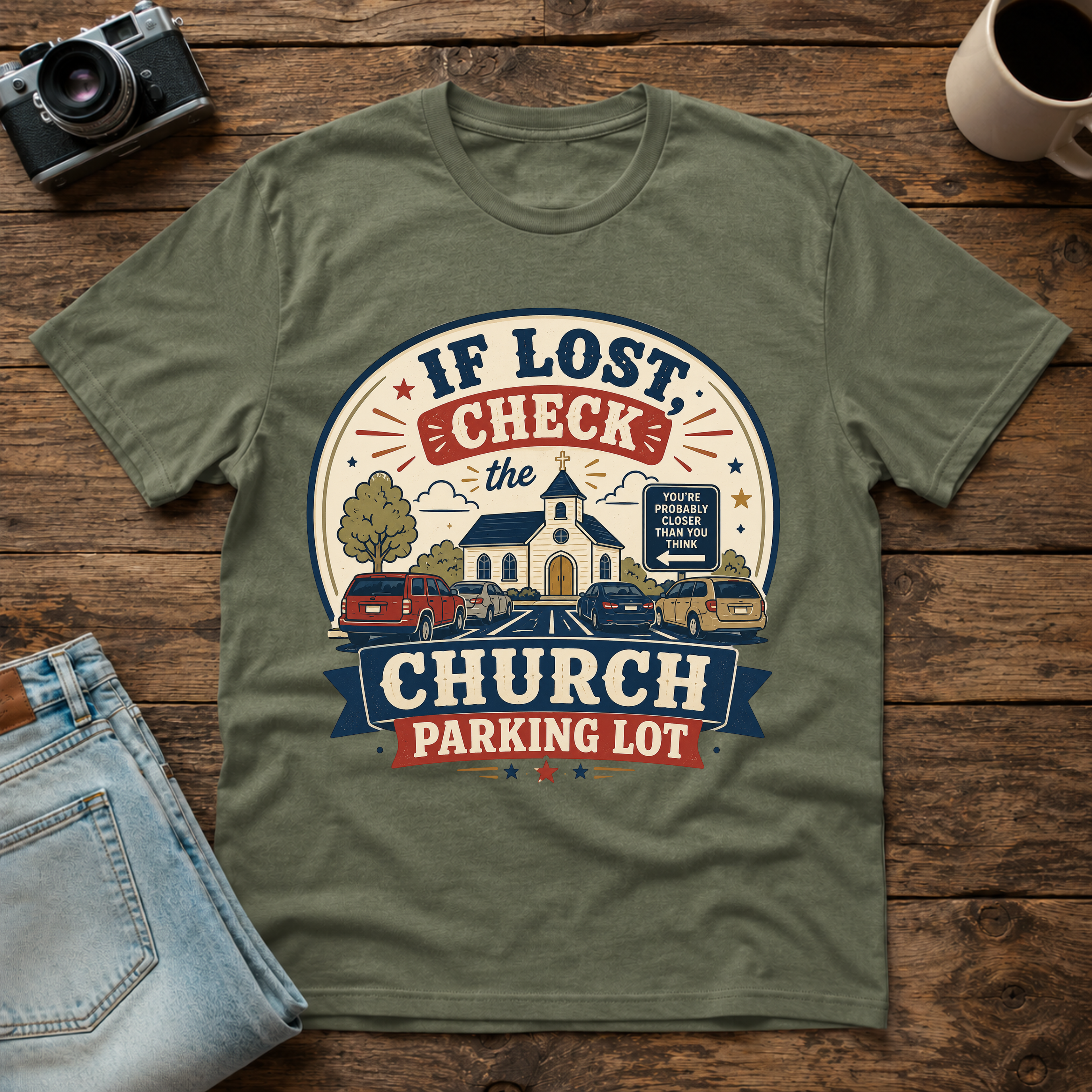 church parking lot