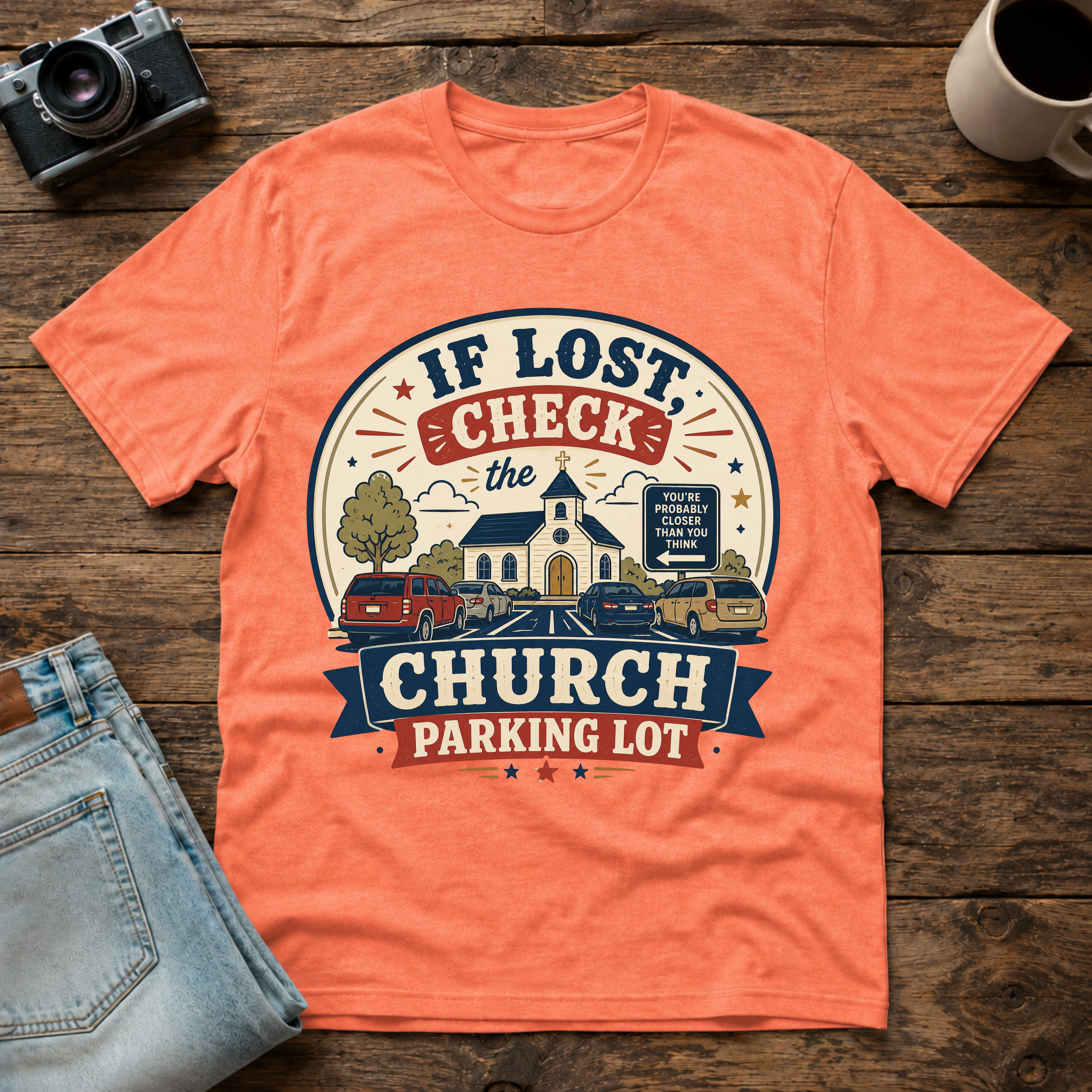 church parking lot