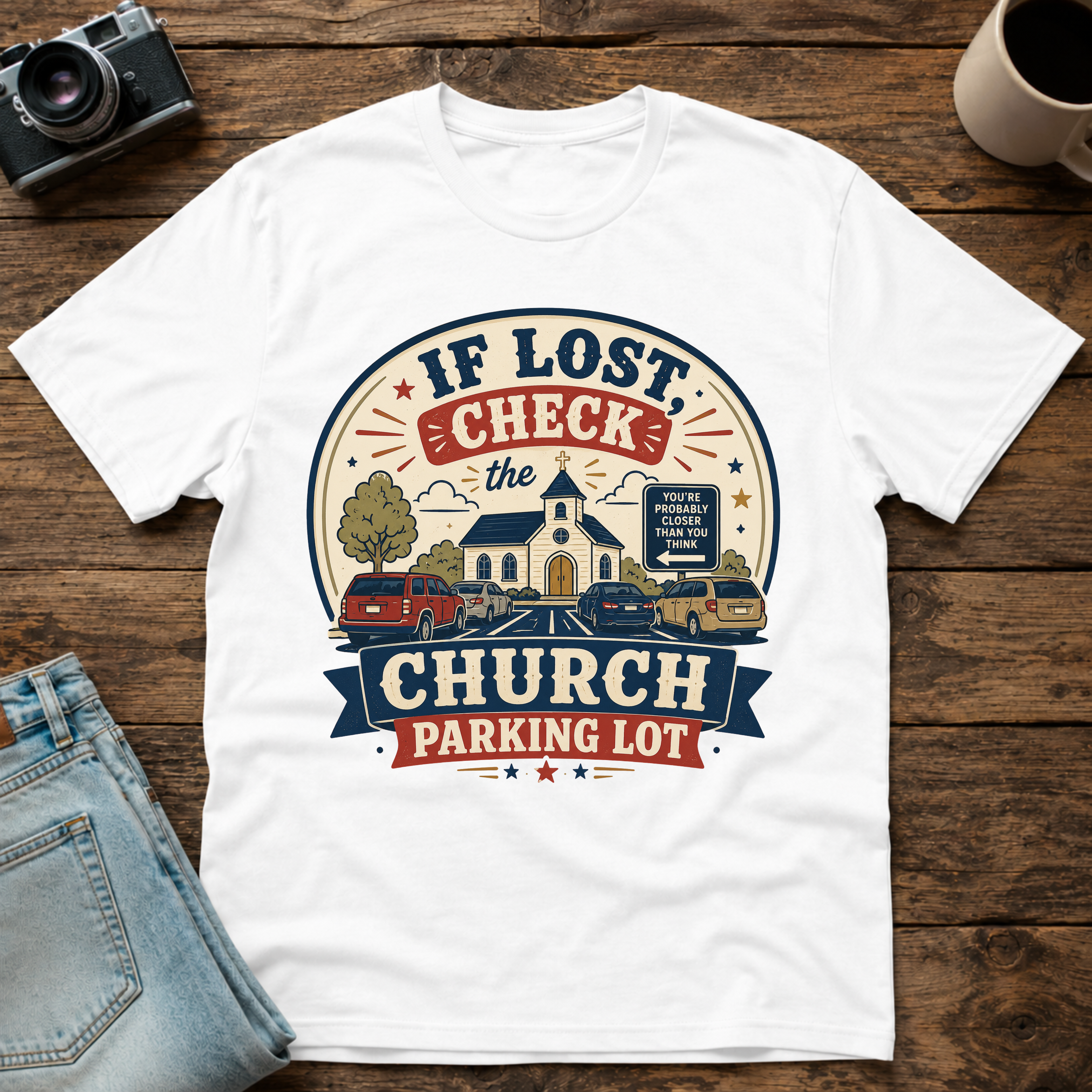 church parking lot